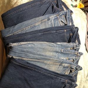 6 pairs Wrangler mens jeans. 3 in brand new condition.